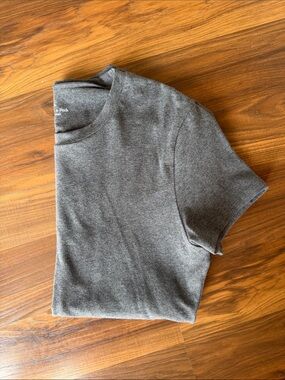 Charcoal gray baby tee